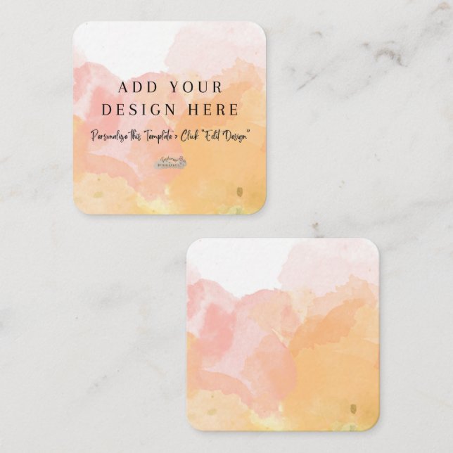 Cartes de boîtier arrondies 2,5 pouces x 2,5 pouce (Devant / Derrière)