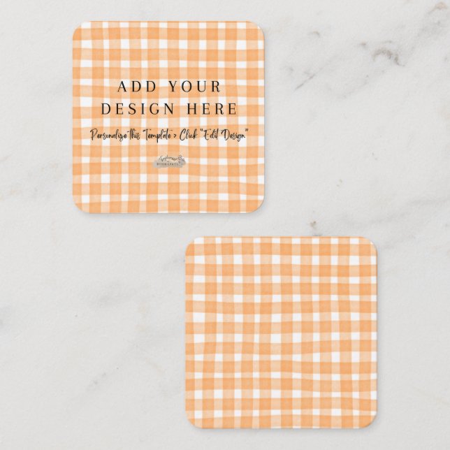 Cartes de boîtier arrondies 2,5 pouces x 2,5 pouce (Devant / Derrière)