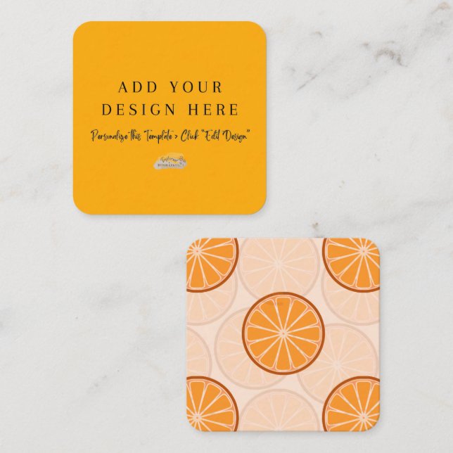 Cartes de boîtier arrondies 2,5 pouces x 2,5 pouce (Devant / Derrière)