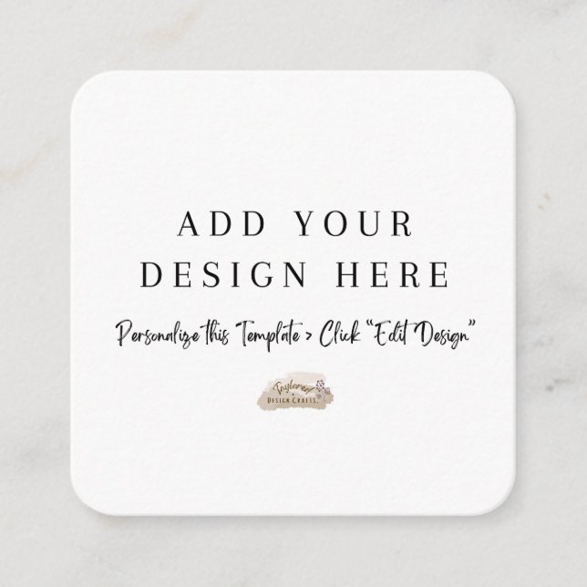 Cartes de boîtier arrondies de 2,5 po x 2,5 po (Devant)