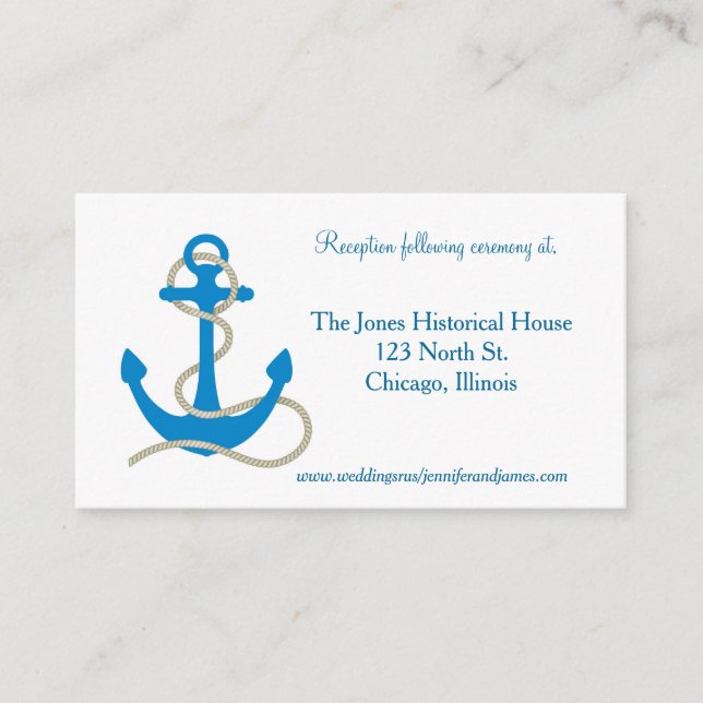Cartes de boîtier bleu marine (Devant)