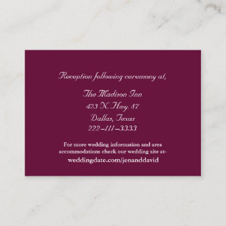 Cartes de boîtier Mariage Bourgogne