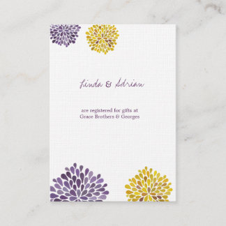 Cartes de boîtier Mariage Dahlia
