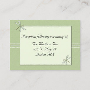 Cartes de boîtier Mariage de libellules vertes