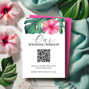 Cartes de boîtier Mariage pour Hibiscus Tropical