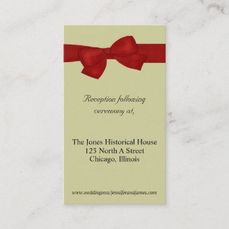 Cartes de boîtier Mariage rouge et bronze