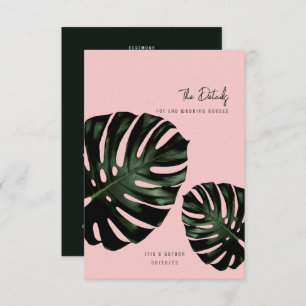 Cartes de boîtier Mariage Tropical Moderne