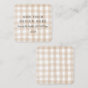 Cartes de boîtier neutres arrondies de 2,5 po x 2,