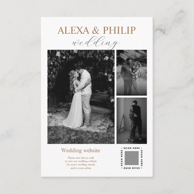 Cartes de boîtier photo minimaliste modernes (Devant)