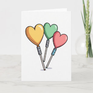 Cartes de bonbons Cœurs doux
