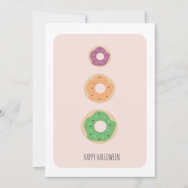 Cartes de bonbons Halloween Trois Donuts (Devant)