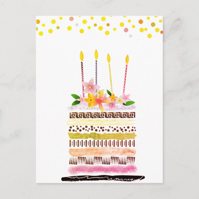 Cartes de bonne fête d'anniversaire (Devant)