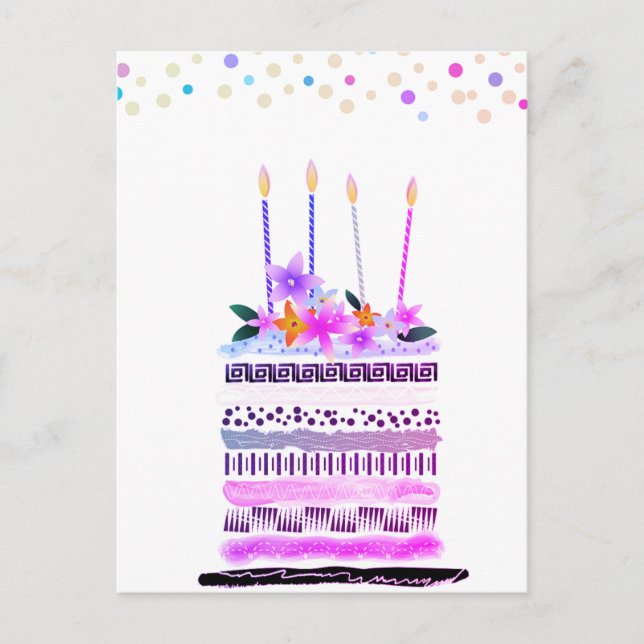 Cartes de bonne fête d'anniversaire (Devant)