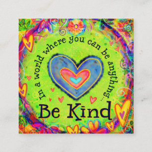 Cartes de bonté "Be Kind"