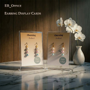 Cartes de boucles d'oreilles avec visages de jolie