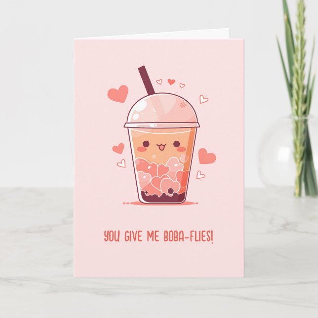 Cartes de Bubble Tea - Punition de thé au lait de  (Devant)