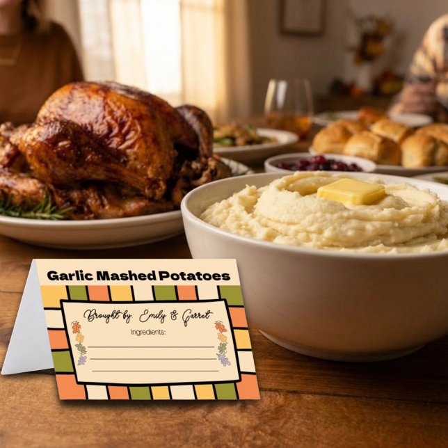 Cartes de buffet pour la fête des amis (Créateur téléchargé)