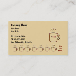 Cartes de Businss de café