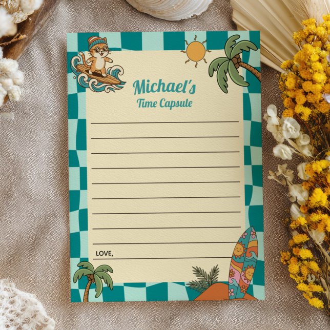 Cartes de capsule temporelle pour le 1er anniversa (Créateur téléchargé)