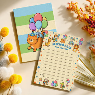 Cartes de capsule temporelle pour le 1er anniversa
