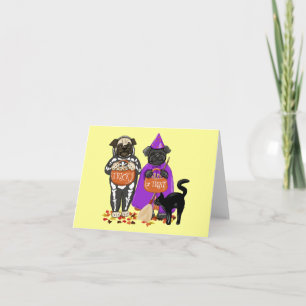 Cartes de Carlins Halloween personnalisables