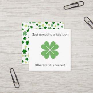 Cartes de chance et de karma Clover Crochet