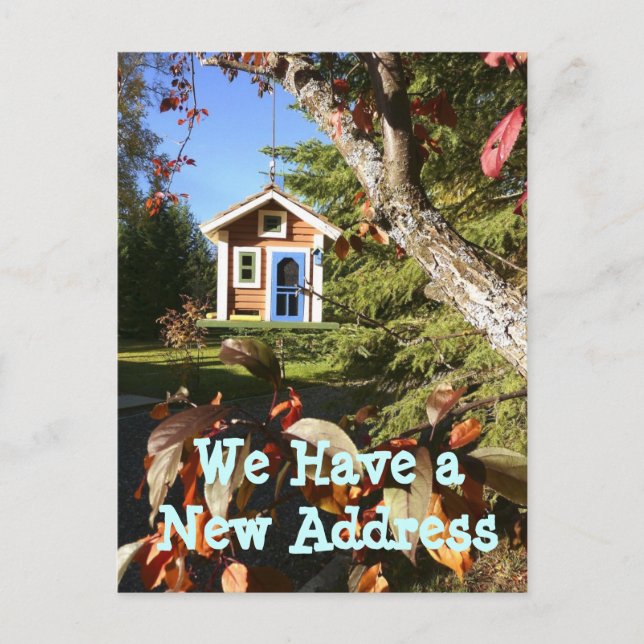 Cartes de changement d'adresse Birdhouse We Moved (Devant)