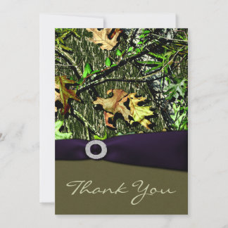 Cartes de chasse pourpres de Merci de mariage de