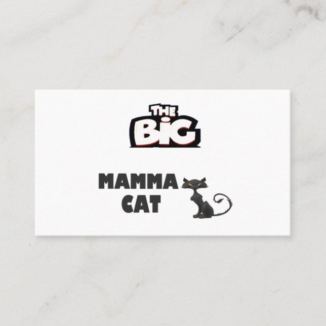 Cartes de chat design noir et blanc (Devant)