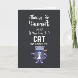 Cartes de chat mignon animal familier humour amate