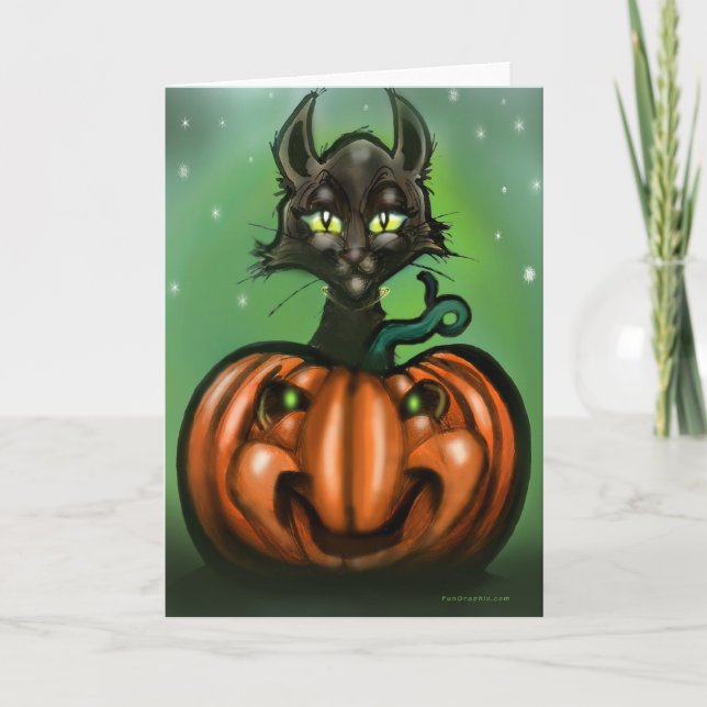 Cartes de chats noires (Devant)