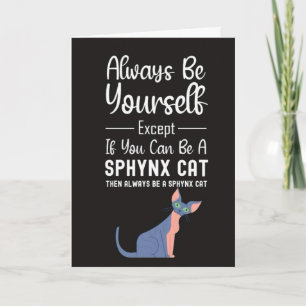 Cartes de chats sphynx mignons animal familier kit