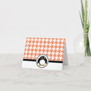 Cartes de chemise orange et blanche adorables