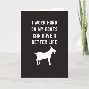 Cartes de chèvre amusantes Humour Ferme animale Dr