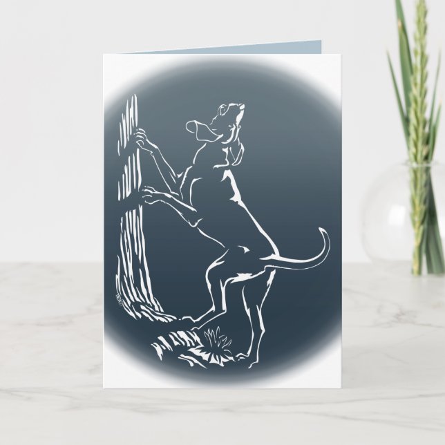 Cartes de chien Hound Carte de voeux personnalisée (Devant)