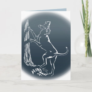 Cartes de chien Hound Carte de voeux personnalisée