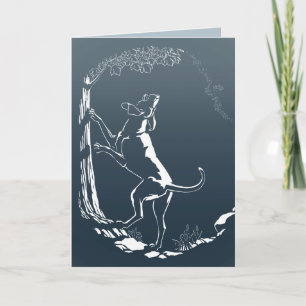 Cartes de chien Hound Carte de voeux personnalisée