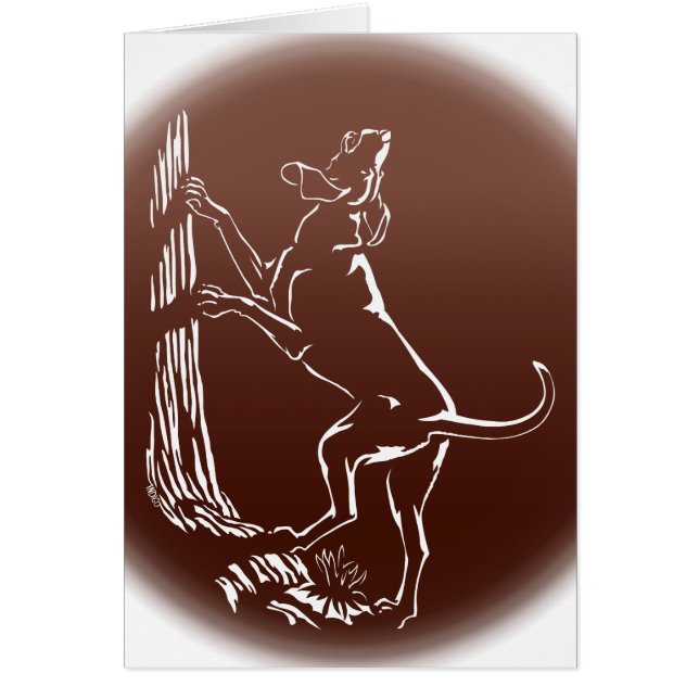 Cartes de chien Hound Carte de voeux personnalisée (Devant)