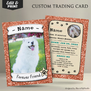 Cartes de Chien Personnalisées Modèle de carte de 