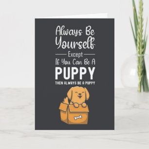 Cartes de chiot mignon humour de chien drôle anima