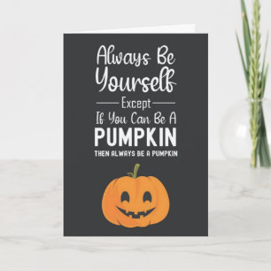 Cartes de citrouille mignonnes humour drôle automn