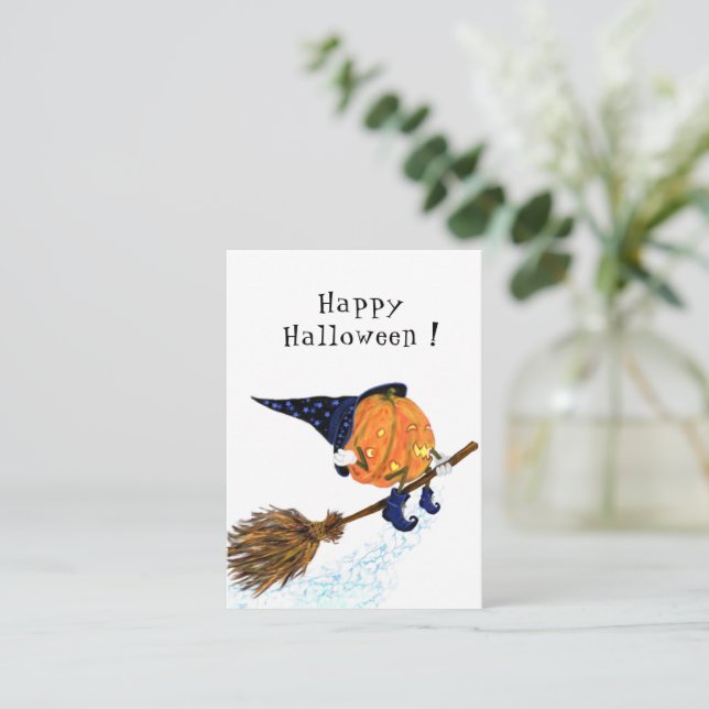 Cartes de citrouilles d'Halloween drôles (Debout devant)