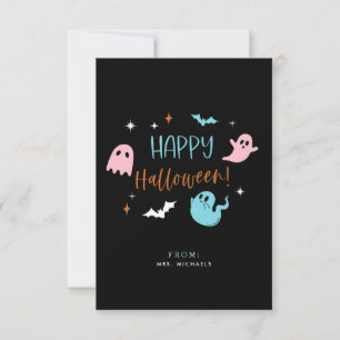 Cartes de classe Pastel Halloween