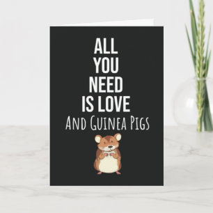 Cartes de cochons d'Inde mignons amateur d'animaux