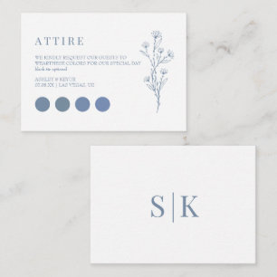 Cartes de code vestimentaire du mariage