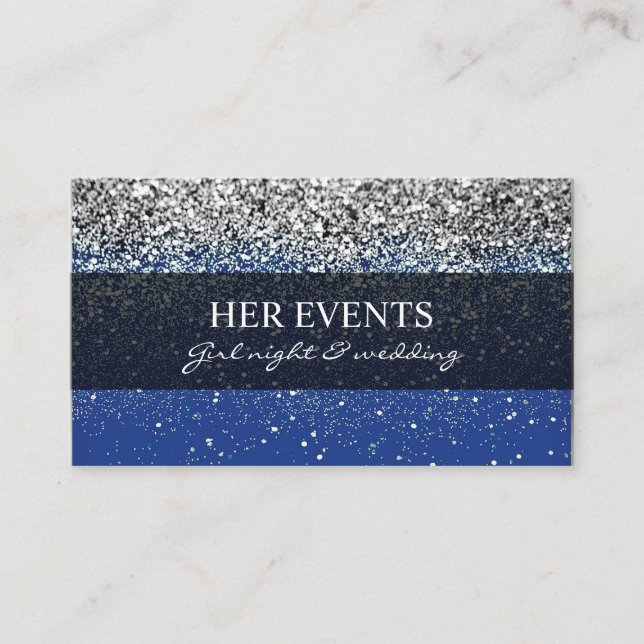 Cartes de conception de Parties scintillant chic p (Devant)