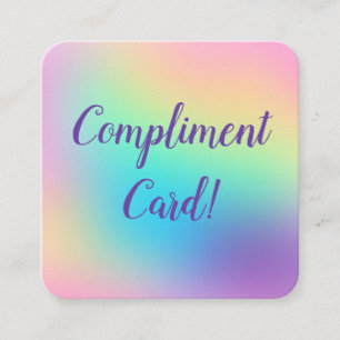 Cartes de conformité Pastel Rainbow Gradient