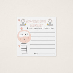 Cartes de conseil baby shower Chemin vers la Lun
