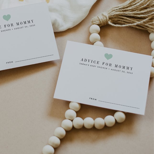 Cartes de conseil baby shower | Mention (Créateur téléchargé)