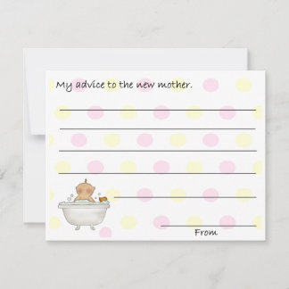 Cartes de conseil en Baby shower sucré